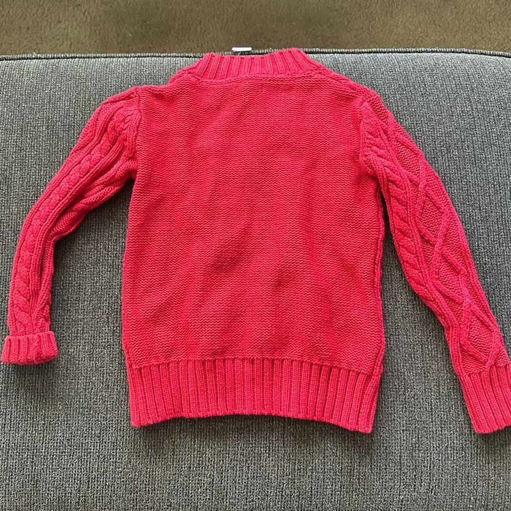 GAP Red Textured Knit Sweater - Picture 4 of 4